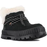 Palladium Botines con cordones 'Pallashock Lo Hiver' crema / negro