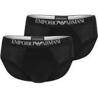 Emporio Armani para hombre. EM000251_AF14134 Set 2 Slips Max negro (M), Homewear, Viscosa, outlet 2026.