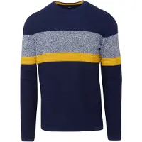 KOROSHI Jersey navy / amarillo / gris moteado