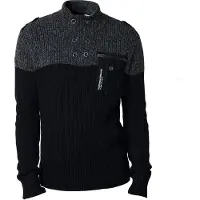 KOROSHI Jersey gris oscuro / negro