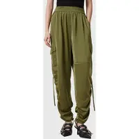 AllSaints Kaye Trouser Khaki Green Talla: XS | Pantalones Formales Outlet | Mujer | Marrón