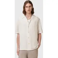 AllSaints Veda Ss Shirt Off White Talla: L | Camisas Casuales Outlet | Hombre | Blanco