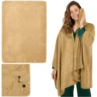 Ruhhy 26226 Manta eléctrica con regulación de temperatura, 160 x 90 cm, color beige