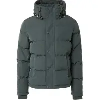 Superdry para hombre. M5011743A Chaqueta Everest Short Hooded Puffer verde (S), Casual, Poliéster, outlet 2026.