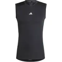 Adidas adidasCamiseta sin mangas de entrenamiento de compresión TECHFIT M Black Hombre