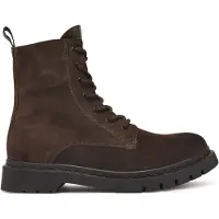 Tamaris Botines con cordones marrón oscuro