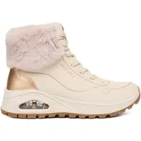 SKECHERS Botines con cordones 'Uno' beige claro / oro