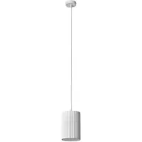 Osram Lámpara colgante Decor Plaster Routes, tubo de 150 mm, casquillo E27, color blanco, material: yeso, metal, diseño de alta calidad