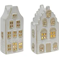 Svenska Living : Casa de canal LED de piedra, altura 15 cm