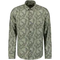 No-excess Shirt Allover Printed Jacquard Dark Green Talla: XXL | Camisas Casuales Outlet | Hombre | Verde