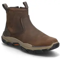 SKECHERS para hombre. 205176 Botines de Piel Relaxed Fit Respected Evanston marrón (45), Plano, Cremallera, Casual, outlet 2026.