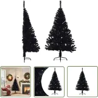 The Living Store : Árbol de Navidad artificial semidecorado, con base, color , 150 cm, fabricado en PVC