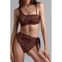 Marlies Dekkers Jungle Diva Brown And Dark Orange Strapless Bikini Top Talla: 80C | Bikinis Outlet | Mujer | Marrón