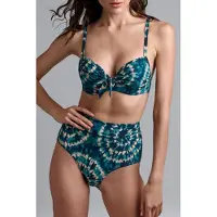 Marlies Dekkers Lotus Blue And Green Push Up Bikini Top Talla: 70C | Bikinis Outlet | Mujer | Azul