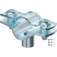 OBO Abrazadera de separación , con conexión roscada M6, para diámetros de cable de 10-12 mm, acero, galvanizado, 1 unidad.