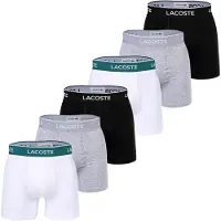 Lacoste Calzoncillo boxer gris moteado / negro / blanco
