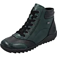 Remonte Botines con cordones verde oscuro / negro