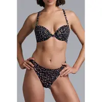 Marlies Dekkers Night Fever Black Pink Leopard Push Up Bra Talla: 70C | Brasieres Outlet | Mujer | Negro