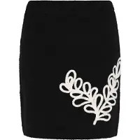 IZIA Falda 'Fashion Look' negro / blanco lana