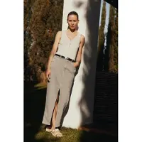 Knit-ted Knitted Sella Skirt Grey Talla: L | Faldas Vaqueras Outlet | Mujer | Gris