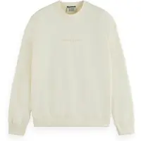 Scotch & Soda Sudadera arena / blanco lana