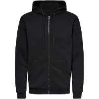 Only & Sons Sudadera con cremallera 'Ceres' negro