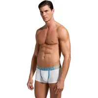 Bikkembergs Calzoncillo boxer navy / gris basalto / blanco