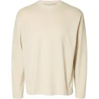 Selected Corte Holgado Camiseta De Manga Larga Hombres Beige M