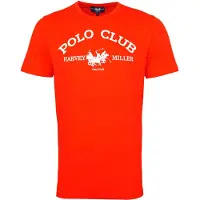 Harvey Miller Camiseta 'Polo Club' rojo / blanco