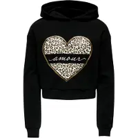 Kids Only GIRLS Sudadera 'KOGCooper' kitt / oro / negro / blanco