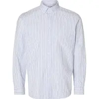 Selected Camisa 'Rick' zafiro / azul claro / blanco