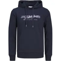 Jack & Jones Sudadera 'JJALVIS' navy / lavanda / blanco
