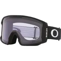 Oakley - Máscaras de esquí - Line Miner M Matte Black Prizm Clear de Silicona - Negro