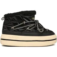 Napapijri - Women's Mid Boot Glacier - Botas invierno size 7,5, negro/beige