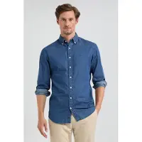 Mcgregor Chambray Shirt Medium Blue Talla: M | Manga Larga Outlet | Hombre | Azul