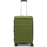 D & N Travel Line 4700 4 ruedas Trolley 68 cm Con asa expansible verde oliva