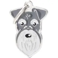 My Family Placa Para Mascotas Schnauzer