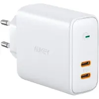 Aukey Cargador De Pared Usb-c Duo 65w