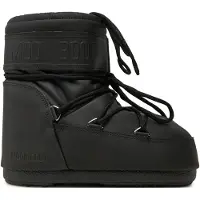 Moon Boot unisex. 80D1409380 Botines Icon Low Rubber negro (39/41), Plano, Cordones, Casual, outlet 2026.