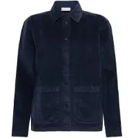 KnowledgeCotton Apparel - Women's 8 Wales Corduroy Overshirt - Blusa size XS, azul