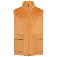 KnowledgeCotton Apparel - Felted Wool Vest - Chaleco de lana merina size L, naranja