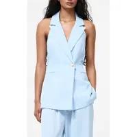 French Connection Sleek Tailored Halterneck Suit Waistcoat Cashmere Blue Talla: 8 | Chaquetas Outlet | Mujer | Azul