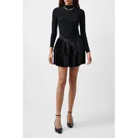 French Connection Ilsa Pleated Mini Skirt Blackout Talla: 12 | Mini Faldas Outlet | Mujer | Negro