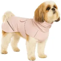Flamingo Abrigo para perro , color rosa, talla XS (35 cm), cálido y moderno, fabricado en poliéster