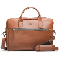 Still Nordic Cartera maletín 'Clean Brief' cognac