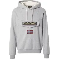 Napapijri Sudadera 'Burgee Wint 4' gris moteado / naranja / rojo / negro