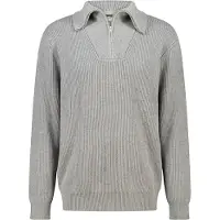 America Today Kent Halfzip Dark Grey Melange Talla: S | Jerséis Outlet | Hombre | Gris