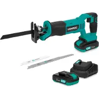 Vonroc Sierra de sable a batería 20V - incl. 3 hojas de sierra - incl. 2 baterías 2.0Ah y cargador