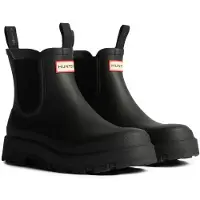Hunter Boots - Elements Elastic Chelsea Boot - Botas de agua size 44, negro