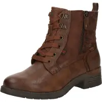 Mustang Botines con cordones cognac